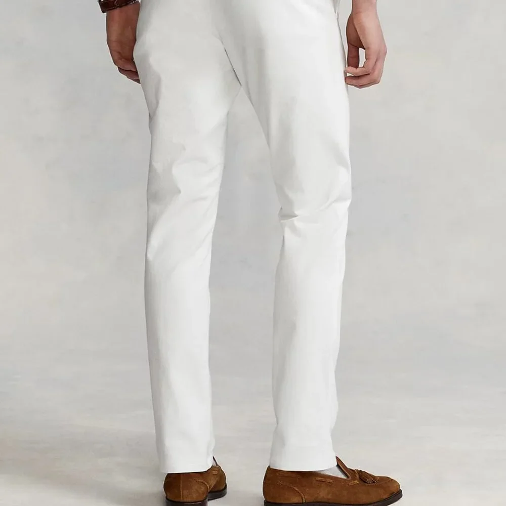 (Like New) Polo Ralph Lauren - Stretch Straight Fit Chino Pant (Deckwash White) - Picture 5 of 6